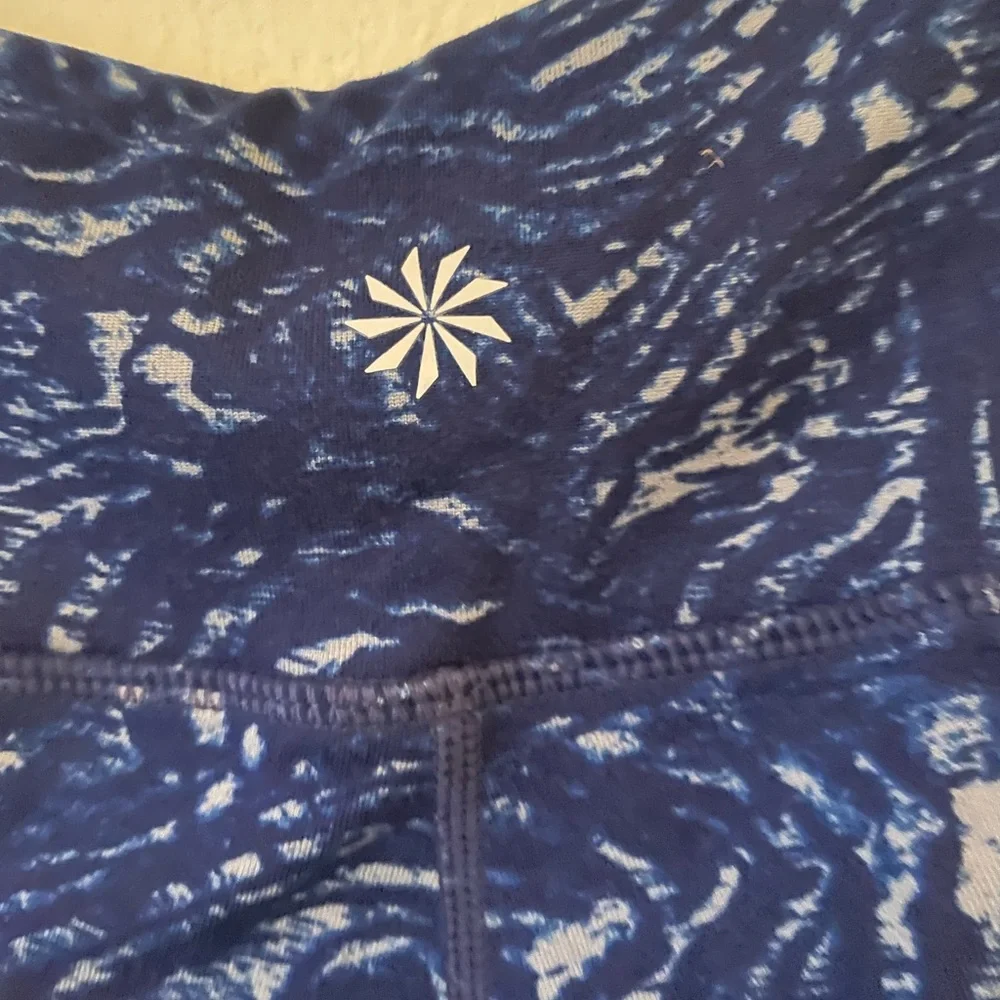 Athleta Chaturanga Zebra Print Full Length Pull On Soft Athletic Leggings Small - Picture 5 of 9